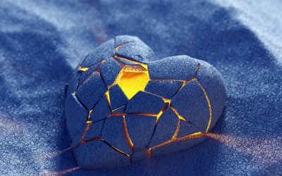 Healing toxic love cycles broken heart illustration